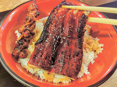 うな丼（肝串付き） 980円（税込）