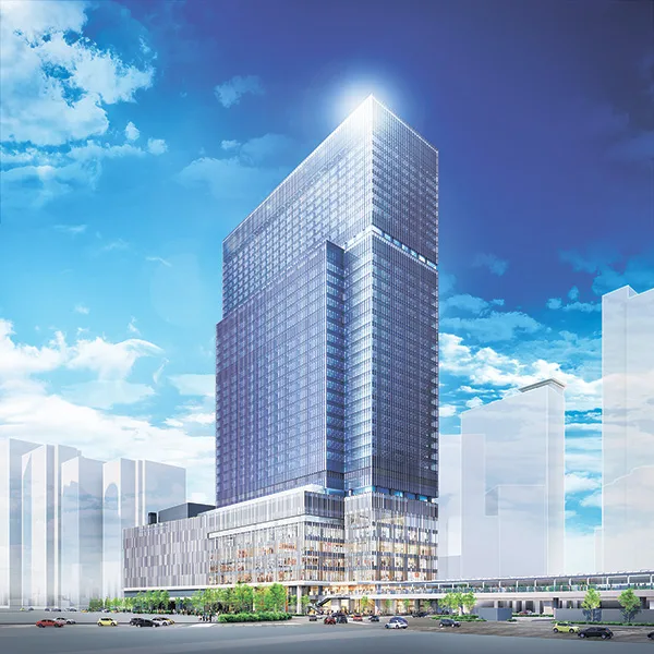 南東から見たJPタワー大阪の外観イメージ