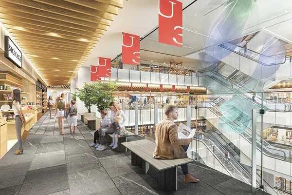 アトリウムイメージ（商業フロアから）