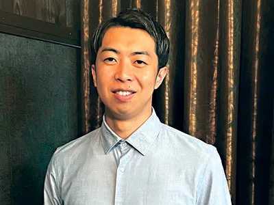 オーナーの米田優樹さん。サラリーマンから美容業界へ転身！