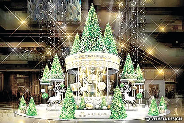 メインクリスマスツリーのイメージ