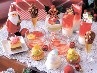 デザートもクリスマス仕様に