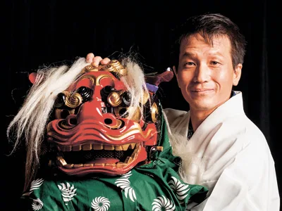 無病息災を願う太神楽曲芸師 豊来家幸輝による獅子舞（ほうらいやこうき）