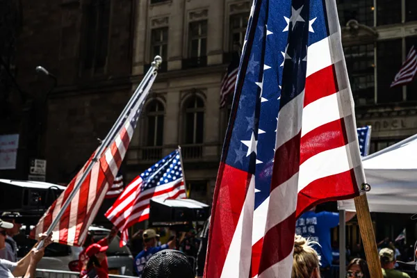 大統領支持者の集会