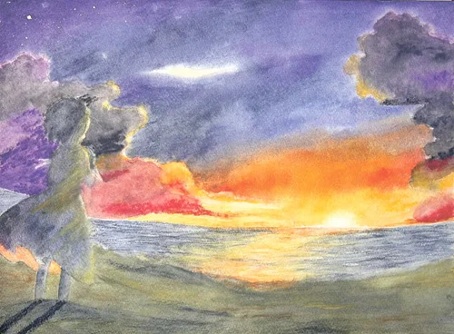 小林さんの作品「夏暮れ」