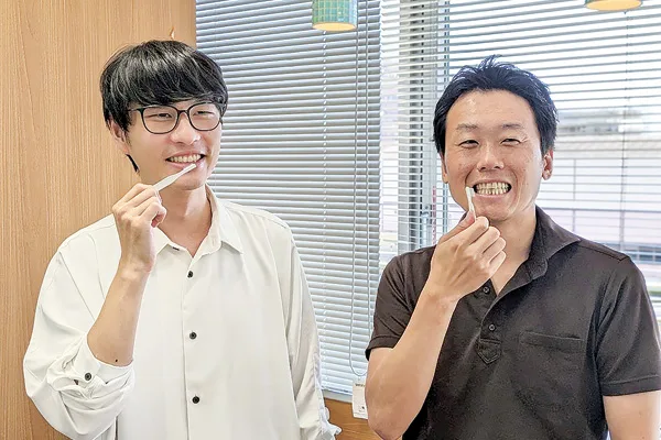 水がなくても使用できる「無水歯ブラシ」