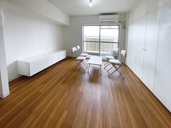 【After】リノベーションしたリビング（向島市営住宅）