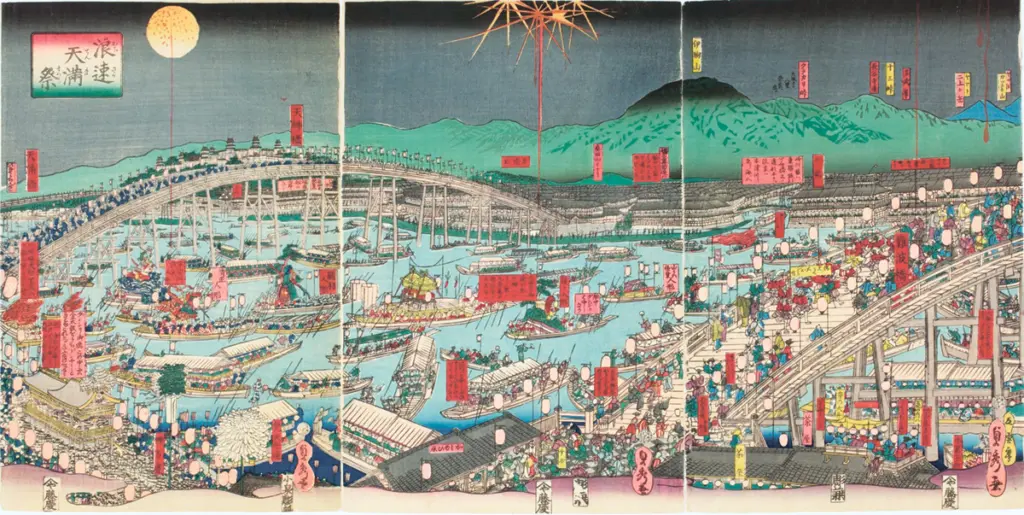 大阪の夏を彩る天神祭