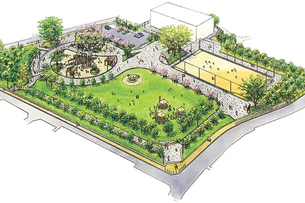 「よつば未来公園」の完成予想パース