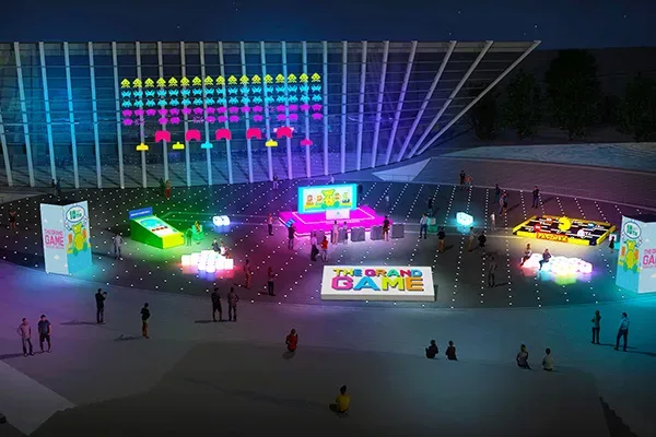 メイン会場のうめきた広場「GRAND GAME SQUARE」