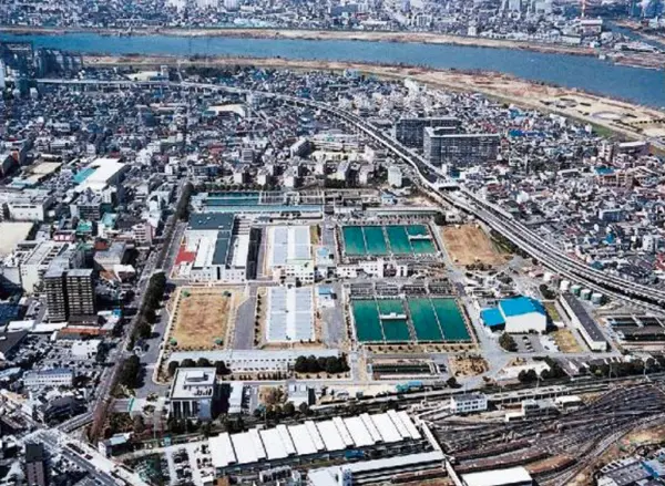 守口市にある庭窪浄水場（大阪市提供）
